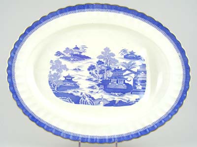 Meat Dish or Platter with tree and well c1884